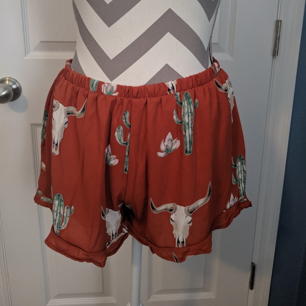 Southwestern Rust Shorts